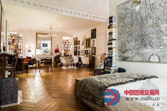 巴黎公寓装饰设计 杂而不乱