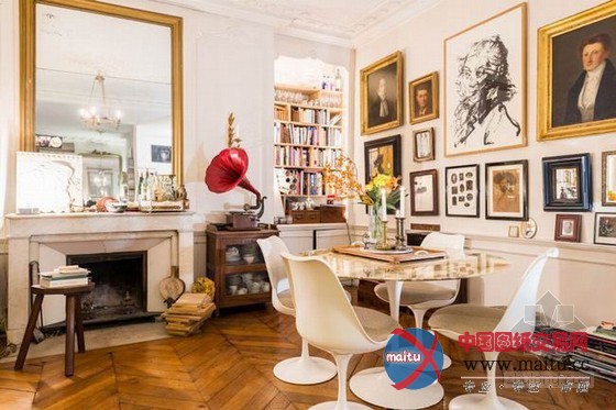 巴黎公寓装饰设计 杂而不乱