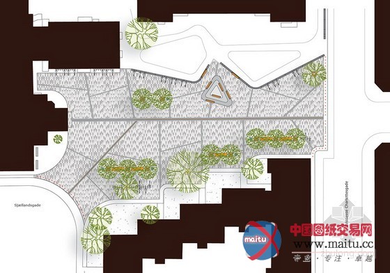 哥本哈根Guldberg城市广场