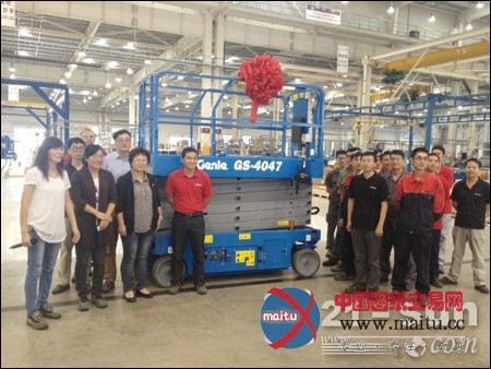 特雷克斯常州工厂吉尼高空作业平台新成员