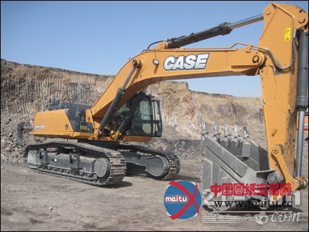 凯斯重型挖掘机服务于甘肃肃北地区煤矿