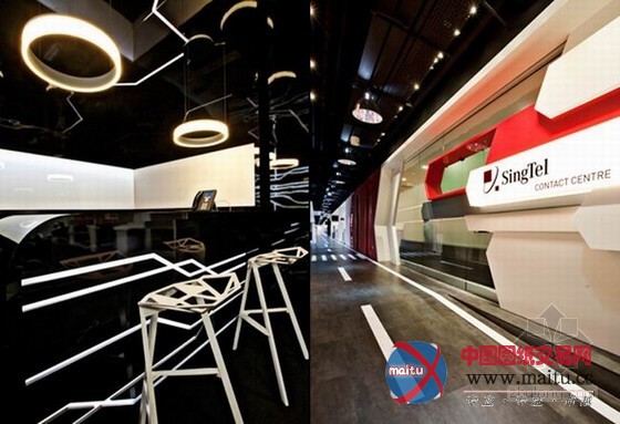 新加坡电信呼叫中心办公室 创造积极乐观空间
