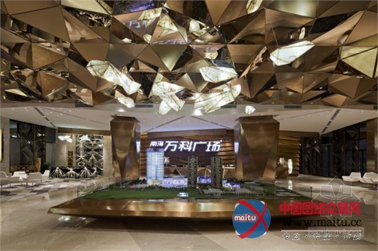 广东南海万科广场售楼部设计 强烈视觉对话