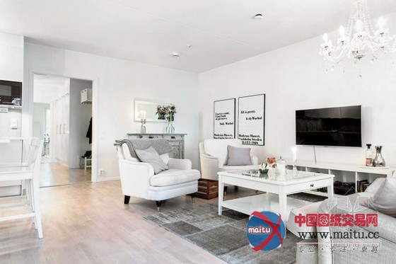 斯堪的纳维亚风格公寓设计 干净舒适