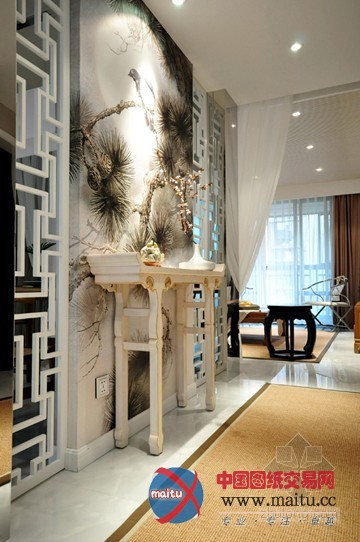 古香古色下的中式风格清幽淡美小公寓