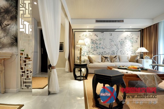 古香古色下的中式风格清幽淡美小公寓