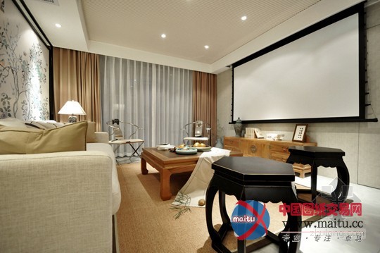 古香古色下的中式风格清幽淡美小公寓