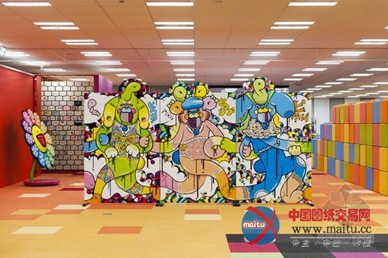 多姿多彩 日本艺术家在线Pixiv办公室设计