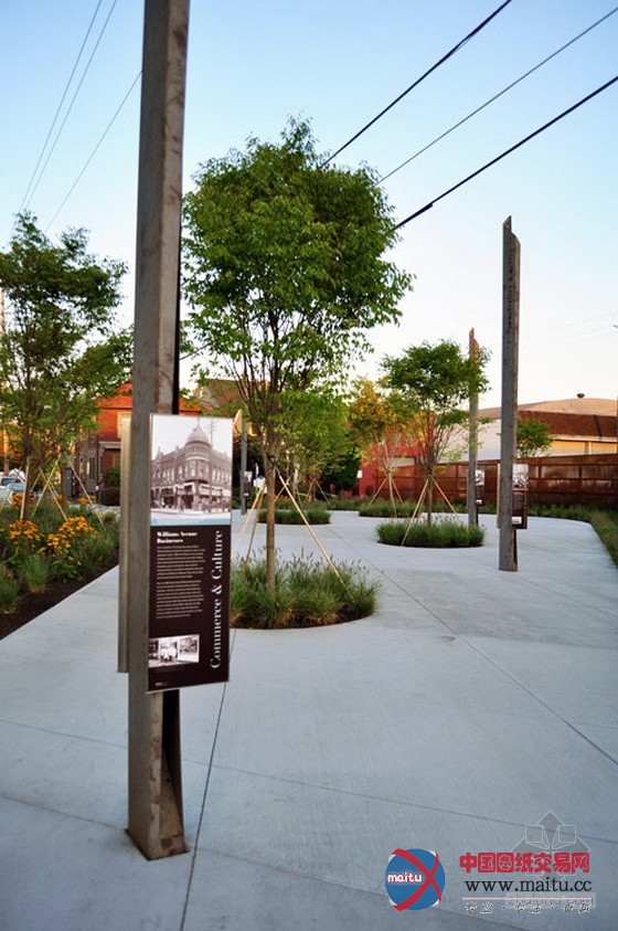 美国波特兰市马丁•路德•金大道节点景观