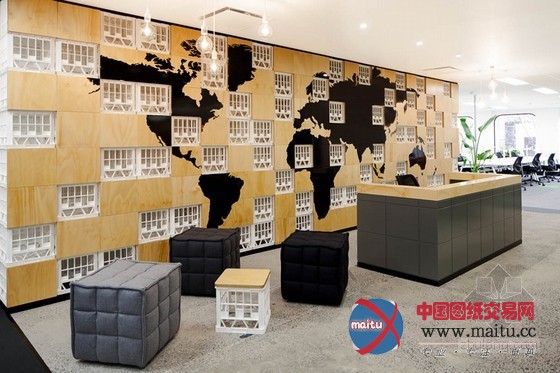 悉尼TNS办公室设计 疯狂的彩色模块