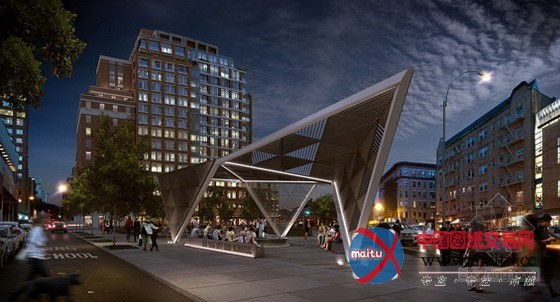 由studio a+i设计的纽约的艾滋病纪念建筑