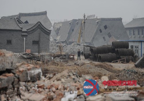 北京昌平拆除37个违建四合院 总价值近亿元