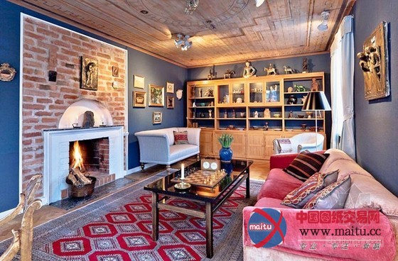 瑞典复古乡村风格公寓设计 氛围十足