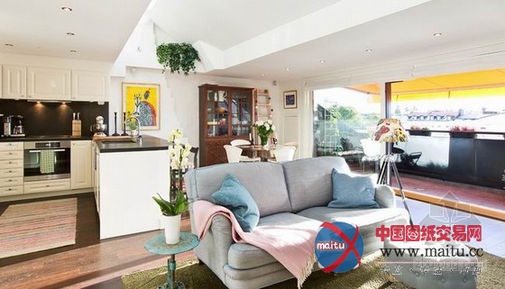 瑞典高档房产 77平的阁楼公寓设计