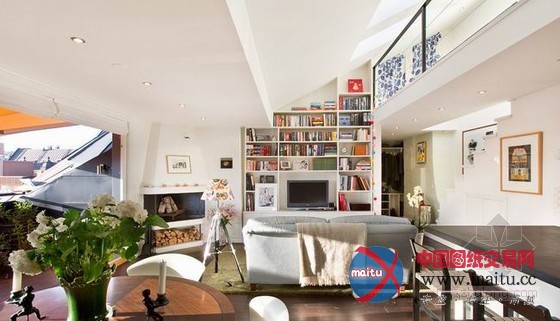 瑞典高档房产 77平的阁楼公寓设计