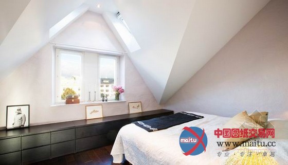 瑞典高档房产 77平的阁楼公寓设计