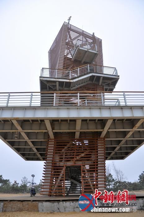 山东日照惊现“麻花”海边观景台 看着很纠结