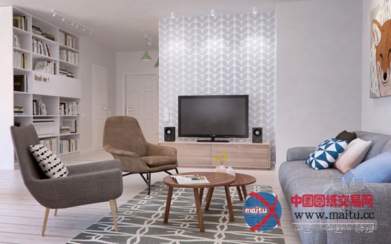 闹中取静 105平米淡雅公寓装修设计