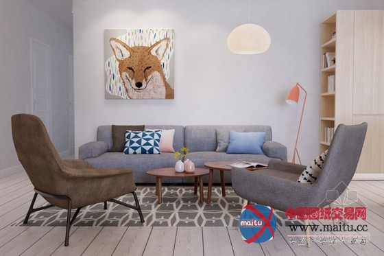 闹中取静 105平米淡雅公寓装修设计