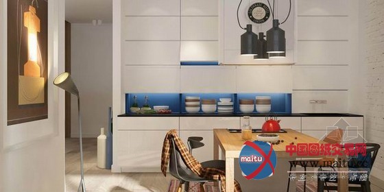 98平米清新简约的家居装饰设计 充满暖意