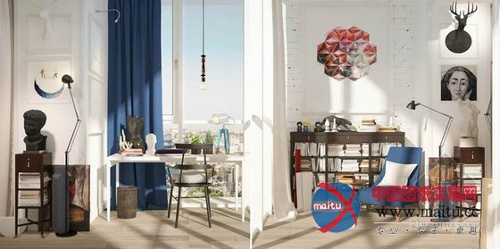 98平米清新简约的家居装饰设计 充满暖意