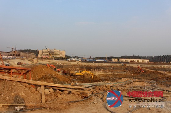 芜湖新火车站工程正在火热施工中