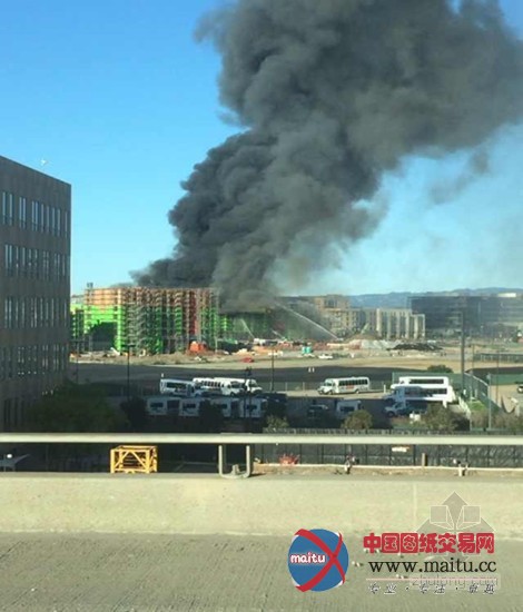 旧金山市中心造价2亿美金公寓楼被大火夷为平地