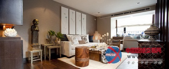 乐尚作品东南亚风格样板房 写尽神秘悠闲风情