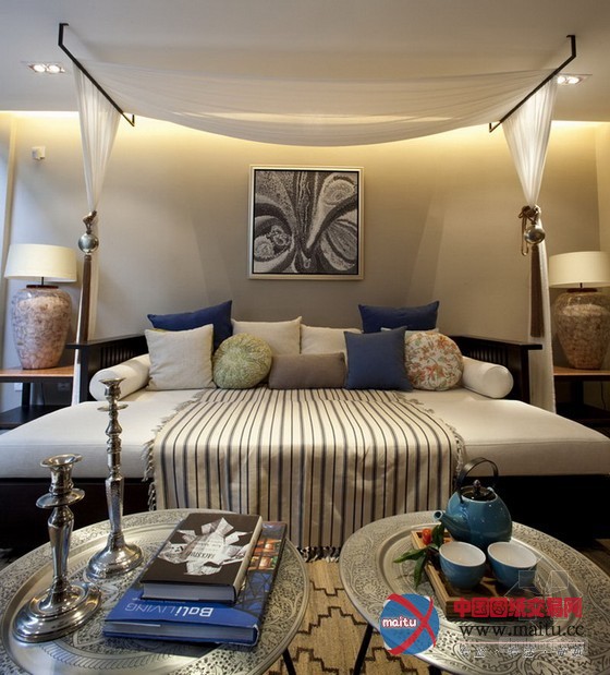 乐尚作品东南亚风格样板房 写尽神秘悠闲风情