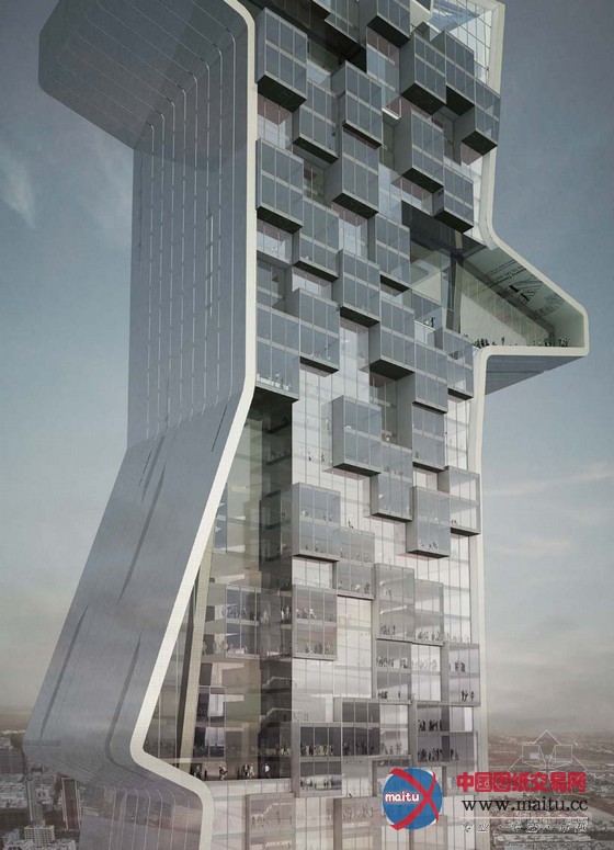 evan shieh + ali chen设计迪拜“蓝胶带”建筑学院