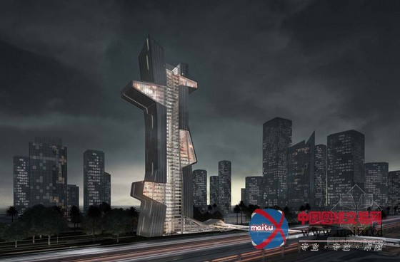 evan shieh + ali chen设计迪拜“蓝胶带”建筑学院