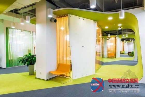 莫斯科办公室改造设计 更显舒适自然