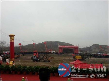 150台晋工机械助力震兴集团十周年庆典