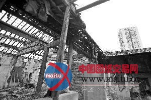 清代古建筑 拆得只剩空架子