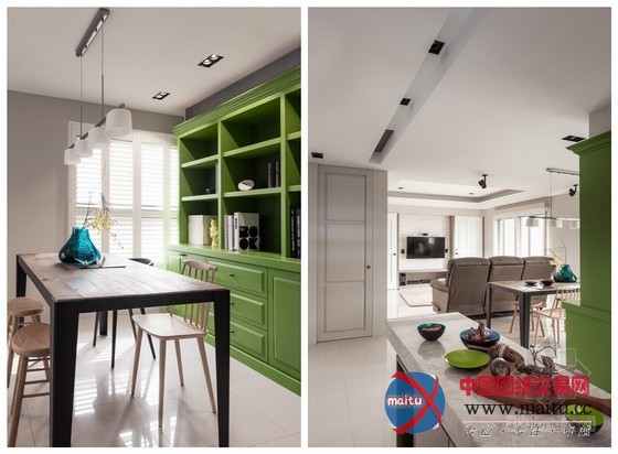 淡雅清新板桥公寓设计 空间干净明亮