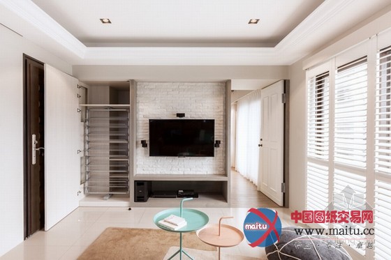 淡雅清新板桥公寓设计 空间干净明亮