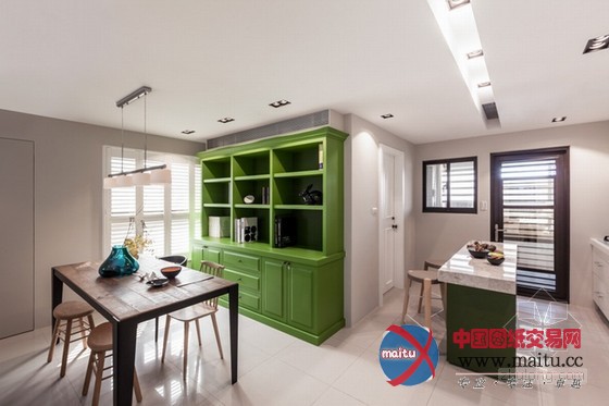 淡雅清新板桥公寓设计 空间干净明亮