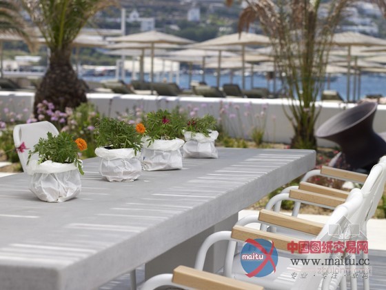 海滩边奢华精致的希腊米科诺斯阿缪斯酒店设计