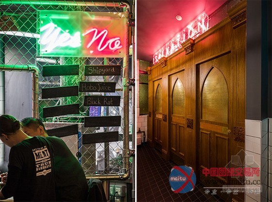 英国曼彻斯特Red’s True Barbecue烤肉店设计