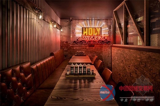 英国曼彻斯特Red’s True Barbecue烤肉店设计