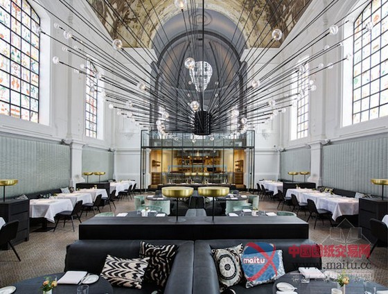 美食与摇滚!安特卫普The Jane餐厅设计