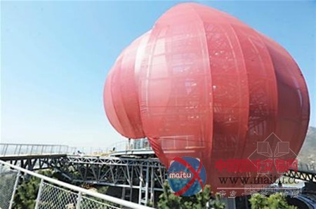 世园观景台:巨型花瓣360度俯瞰 可走入花瓣