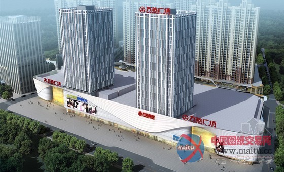 荆州万达广场外立面设计