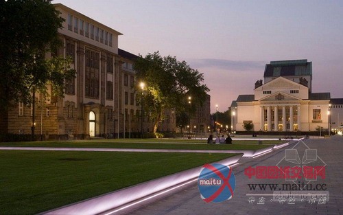 德国杜伊斯堡柯尼希广场景观