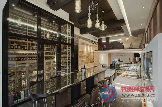 台北市红酒咖啡店装修设计 质感十足休闲空间