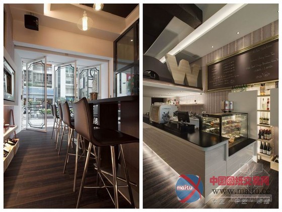 台北市红酒咖啡店装修设计 质感十足休闲空间