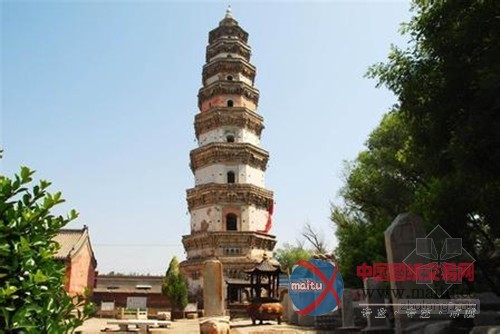 砖木结构的外沿塔—衡水宝云塔