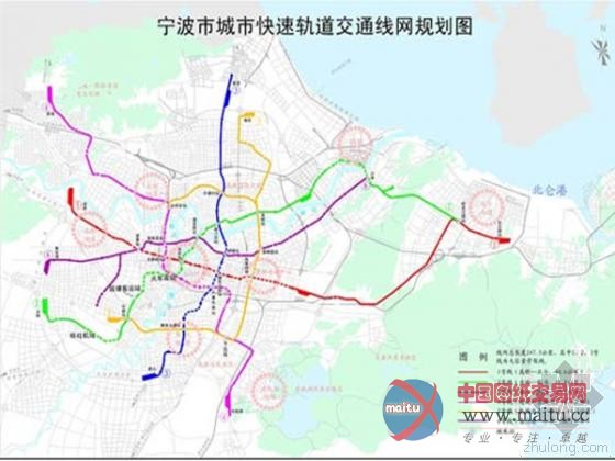 宁波城市快速轨道交通网络规划图