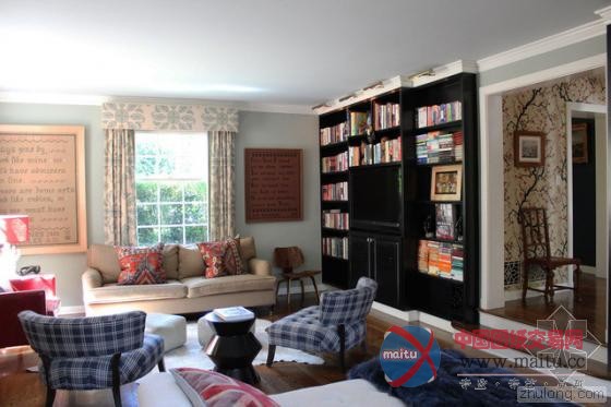 女作家经典复式“书屋” 浓郁英伦气息