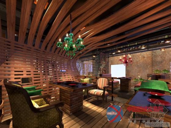 自然“归本主义”落汗堂火锅店 雅致舒适设计